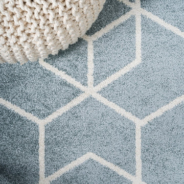 Tumbling Blocks Modern Geometric Area Rug 2